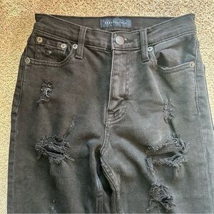 Aeropostale Black Distressed Jeans